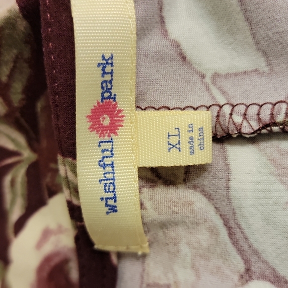 Wishful Park cranberry floral dress size XL - Picture 7 of 12